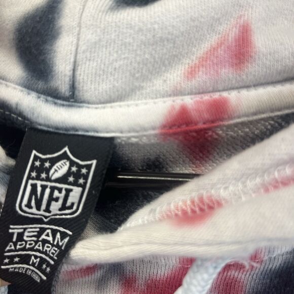 Kansas City Chiefs Tie Dye Sweatshirt Hoodie Red Black White NFL Football Mens M - Picture 8 of 12